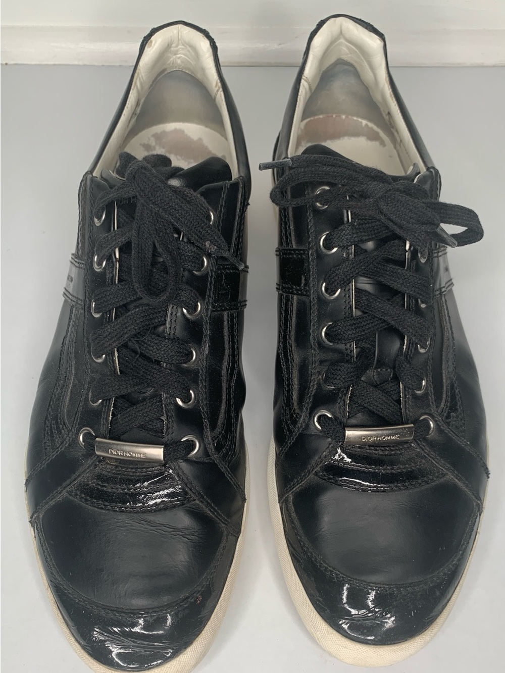 Dior Black Leather Low-Top Sneakers
